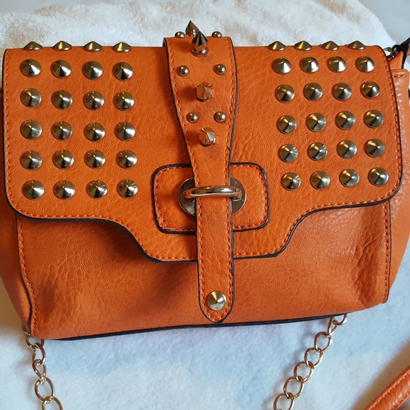 Urban Expressions orange certified vegan Crossbody - Picture 3 of 7